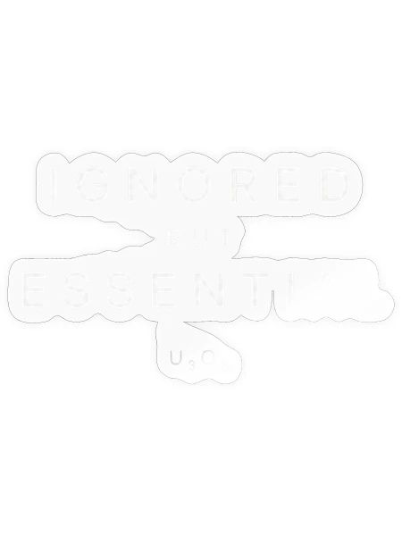 Investisseur en uranium ignoré la chemise essentielle - Sticker taille S (10 x 10 cm) - brillant transparent - Devant