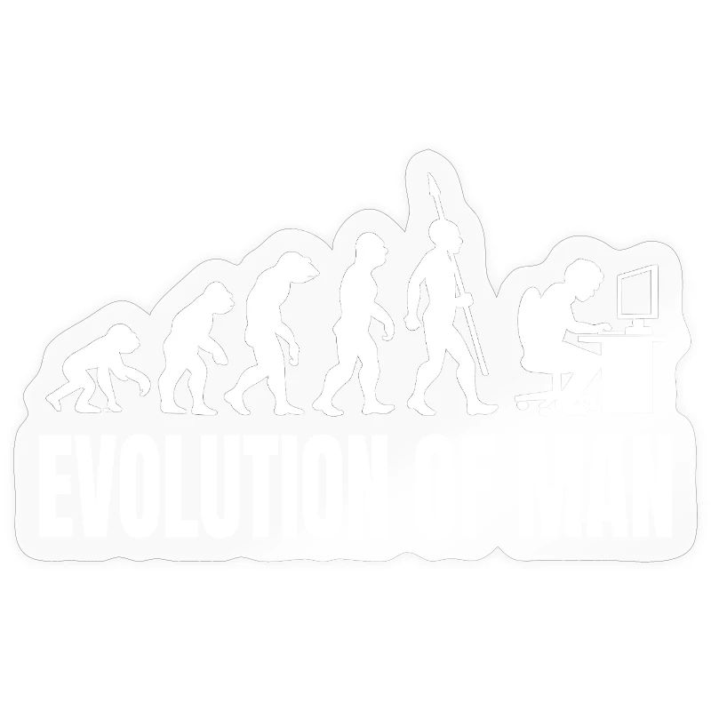 Programmeur Computer Freak Evolution Rétro