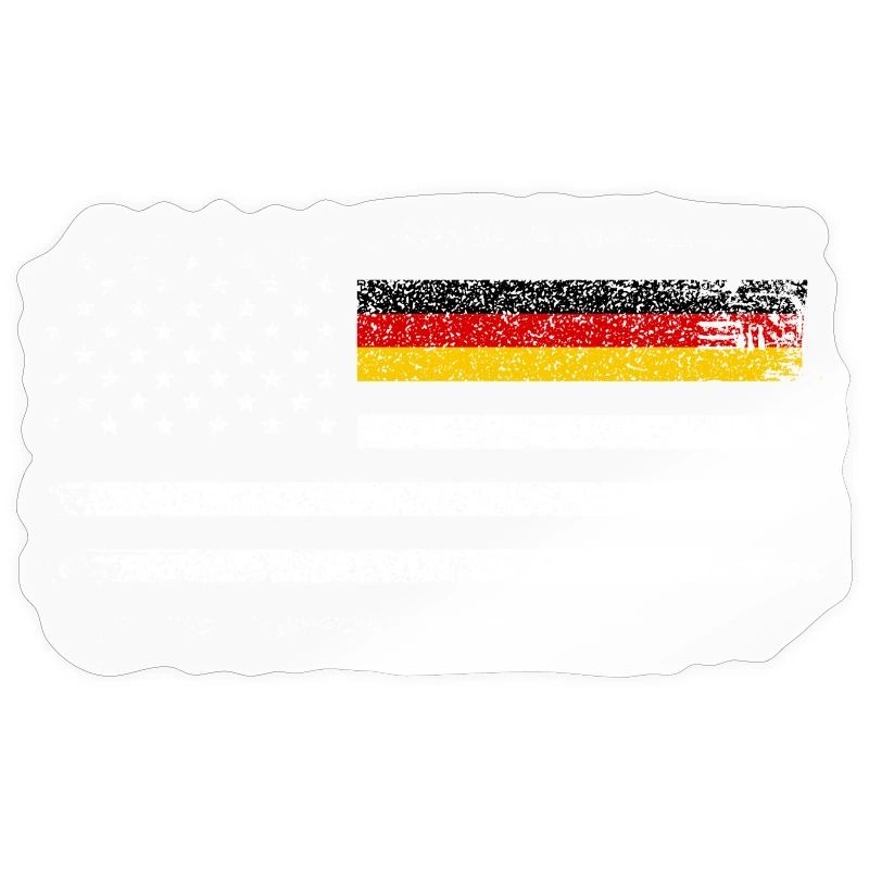 Distressed US German Flag Blend