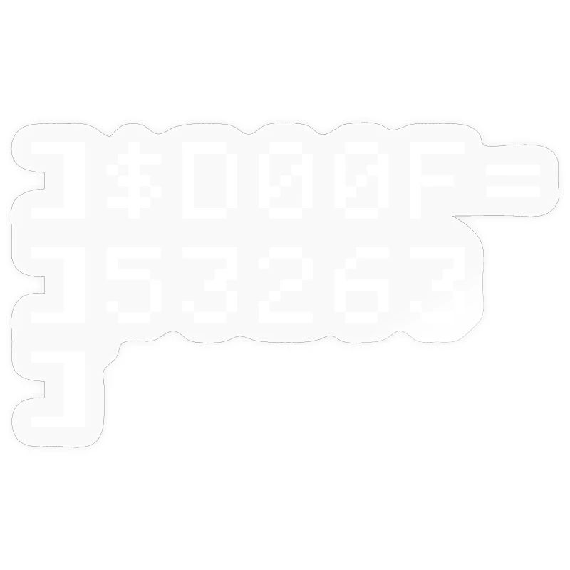 DOOF Code 8 bits Nerd Terminal Pixel Retro