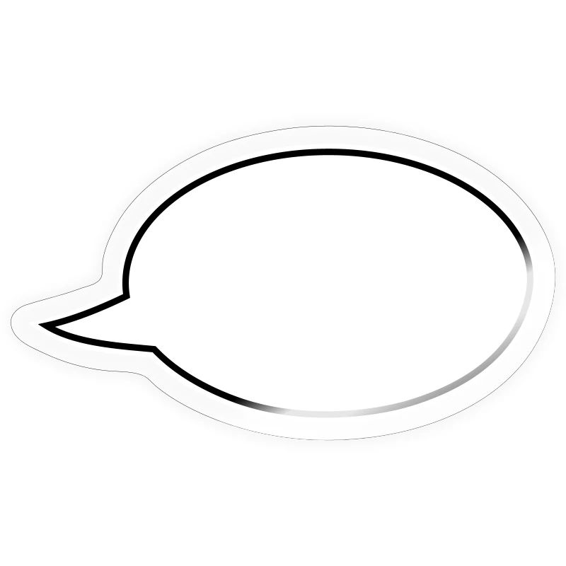 Speech bubble comic right