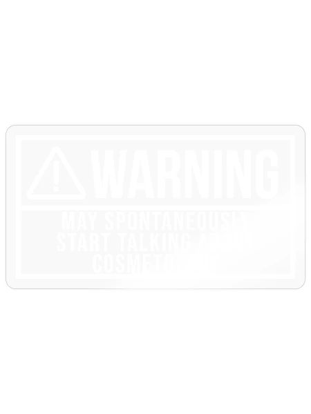 Kosmetologie Kosmetologie Kosmetologie - Sticker Größe S (10 x 10 cm) - Transparent glänzend - Vorne