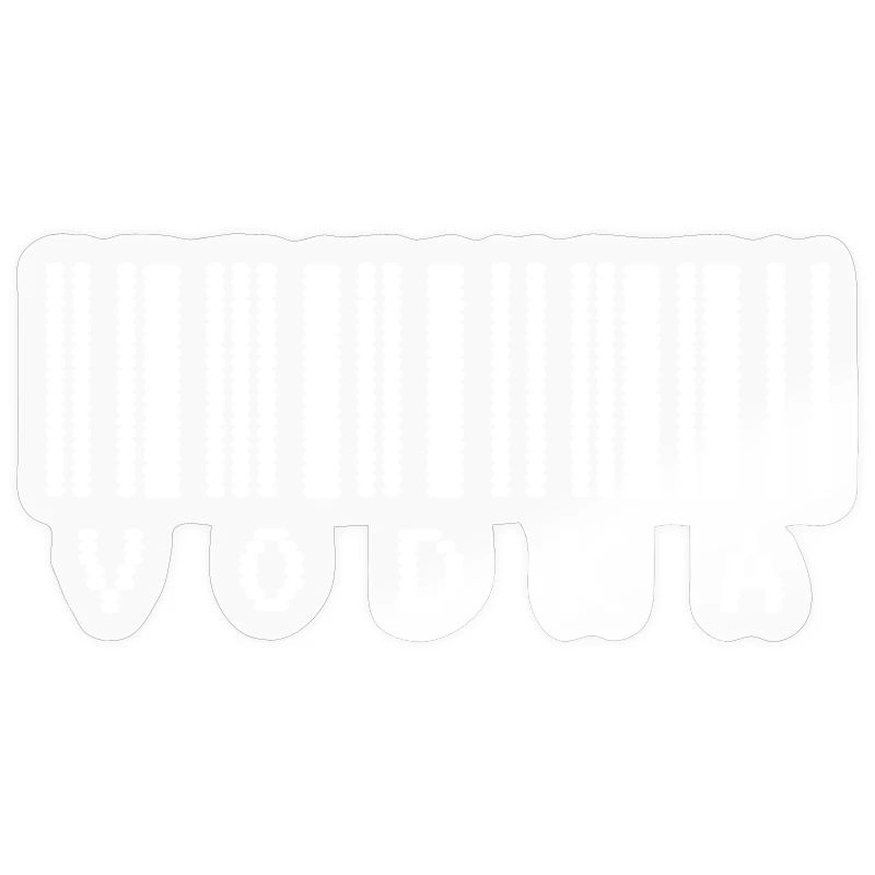 Vodka Barcode Typography