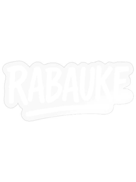 Rabauke - Sticker Größe S (10 x 10 cm) - Transparent glänzend - Vorne