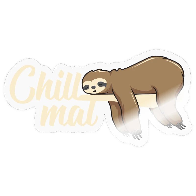 Funny chill times sloth while relaxing