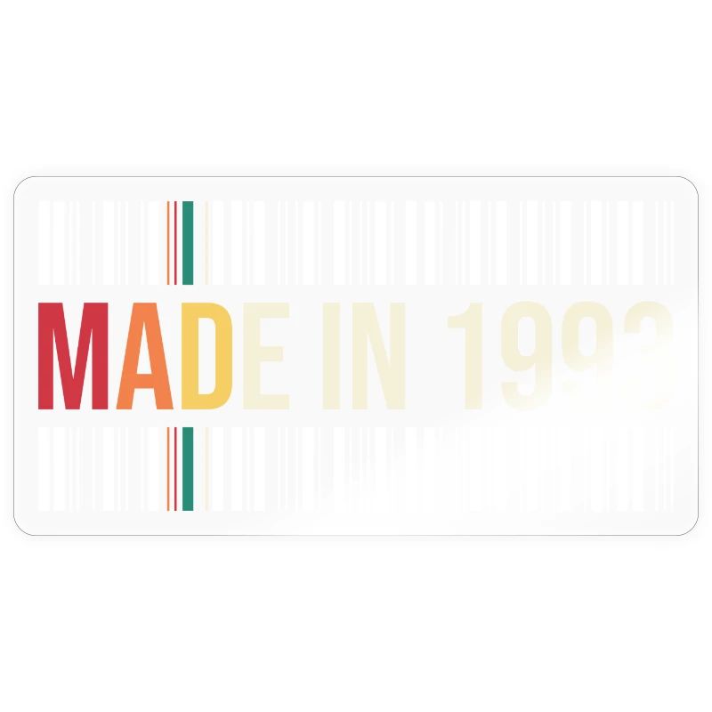Born in 1993 Retro Barcode Tee