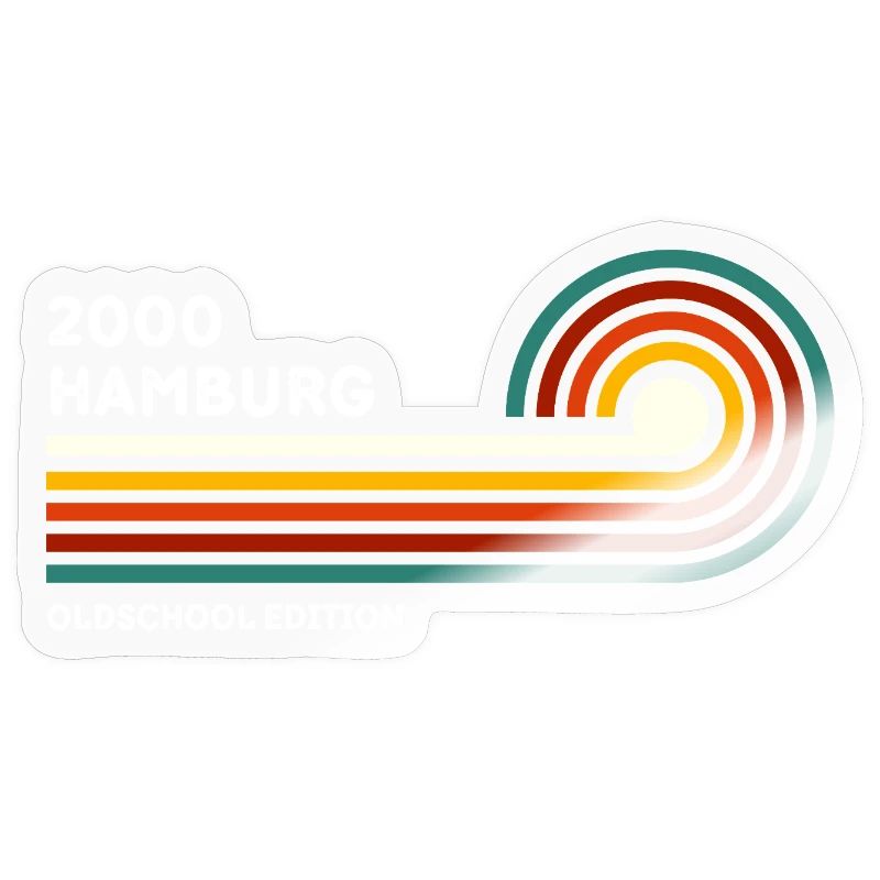 Hamburg Retro Shirt 2000 Code postal Souvenir Code postal