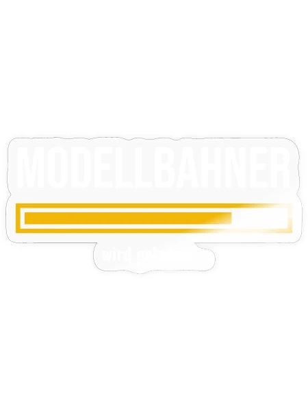 Modellbahn Modellbahner Geschenk wird geladen - Sticker Größe S (10 x 10 cm) - Transparent glänzend - Vorne