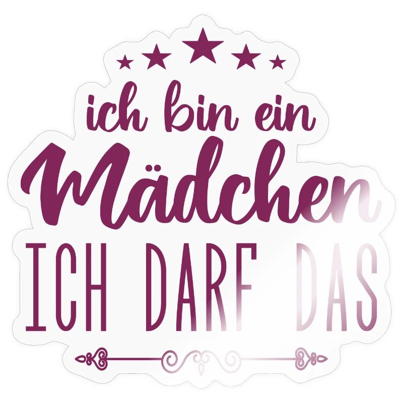 Mädchen Ich darf das, ich bin ein Mädchen