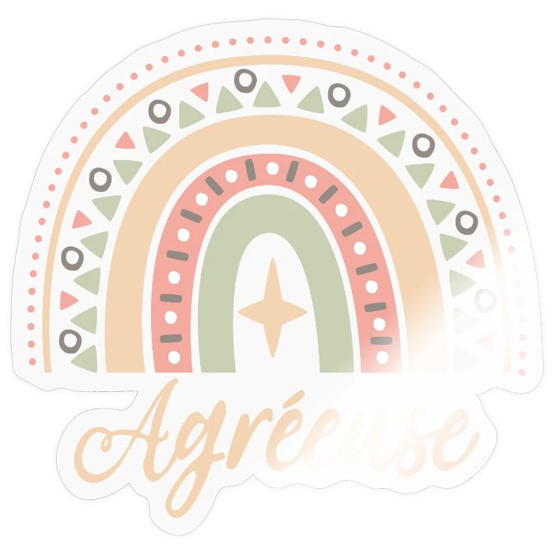 Cadeau Agréeuse. Boho Rainbow agréeuse.