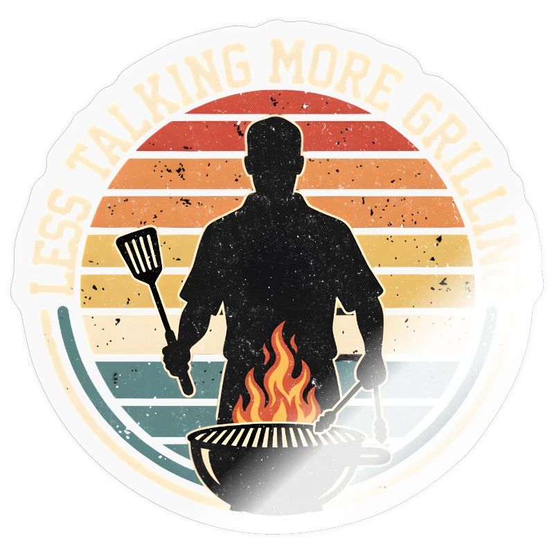 Retro Grill Master Sunset