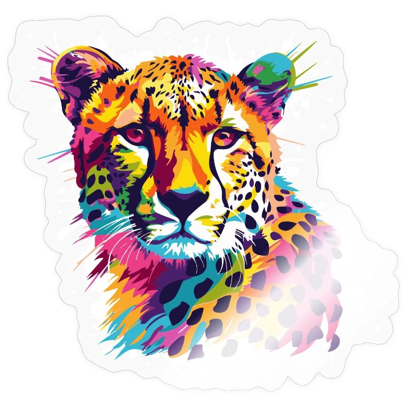 Gepard Leopard Graffiti