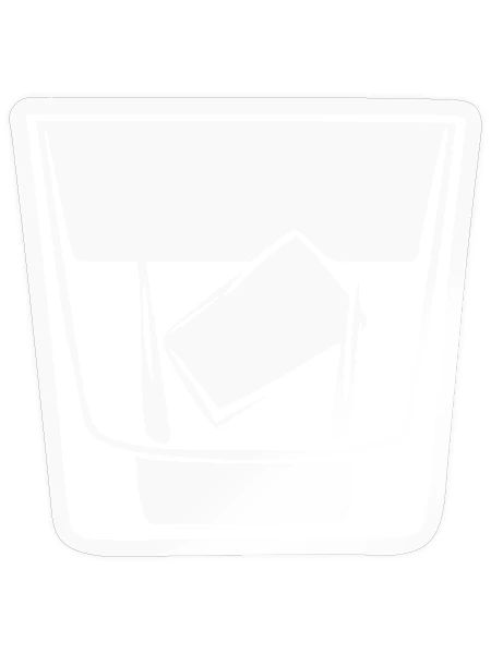Whiskey Glas Geschenk Barkeeper Kellner  - Sticker Größe S (10 x 10 cm) - Transparent glänzend - Vorne