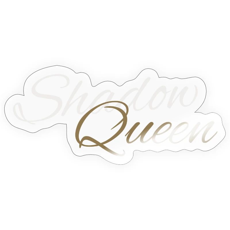 Shadow Queen Écriture cursive dorée