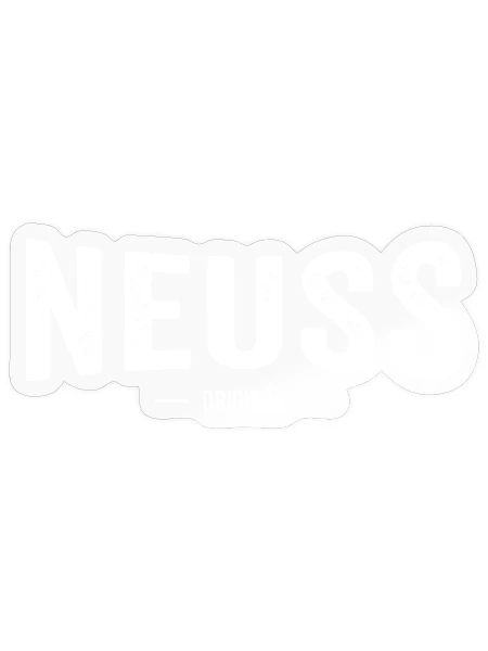 Neuss Original - Sticker Größe S (10 x 10 cm) - Transparent glänzend - Vorne