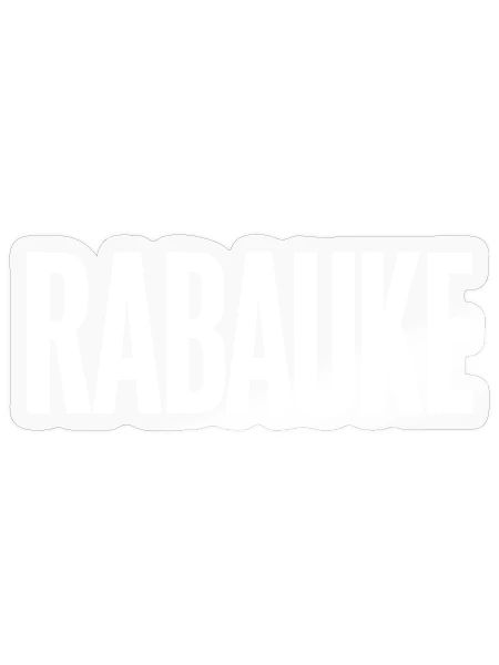 Rabauke - Sticker Größe S (10 x 10 cm) - Transparent glänzend - Vorne