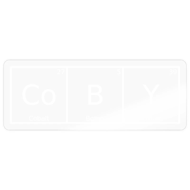 Coby Name First Name Chemistry Periodic Table Elements