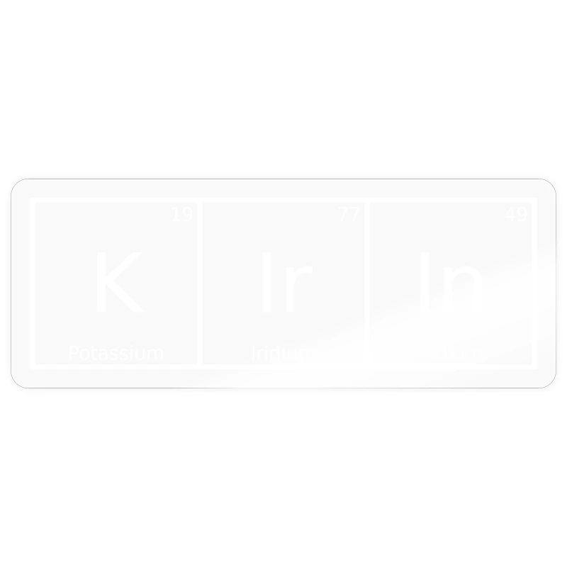Kirin Name First Name Chemistry Periodic Table Elements