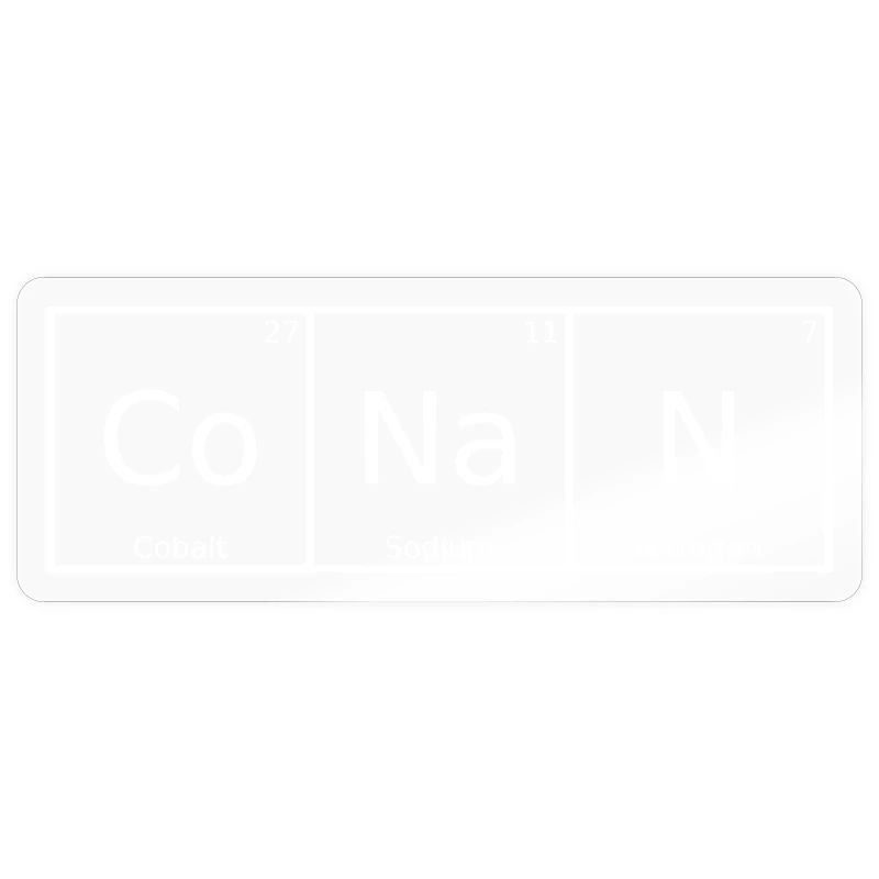 Conan Name First Name Chemistry Periodic Table Elements