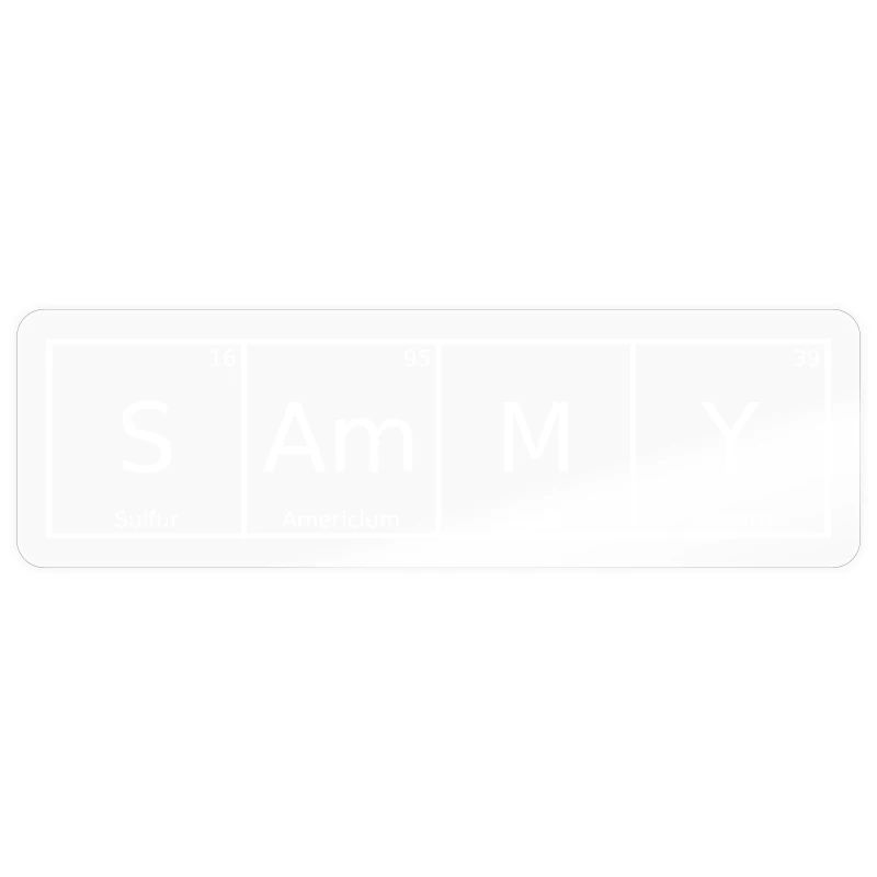Sammy Name First Name Chemistry Periodic Table Elements