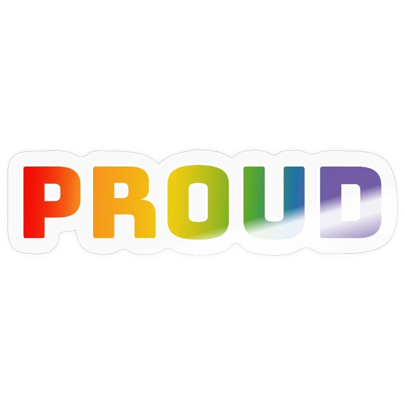 Rainbow proud white