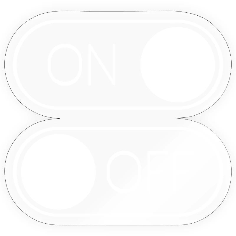 Basculer le graphique Activé Désactivé Interrupteur