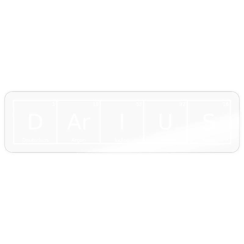 Darius Name First Name Chemistry Periodic Table Elements