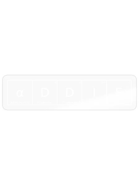 Addie Nom Prénom Chimie Tableau périodique Éléments - Sticker taille S (10 x 10 cm) - brillant transparent - Devant