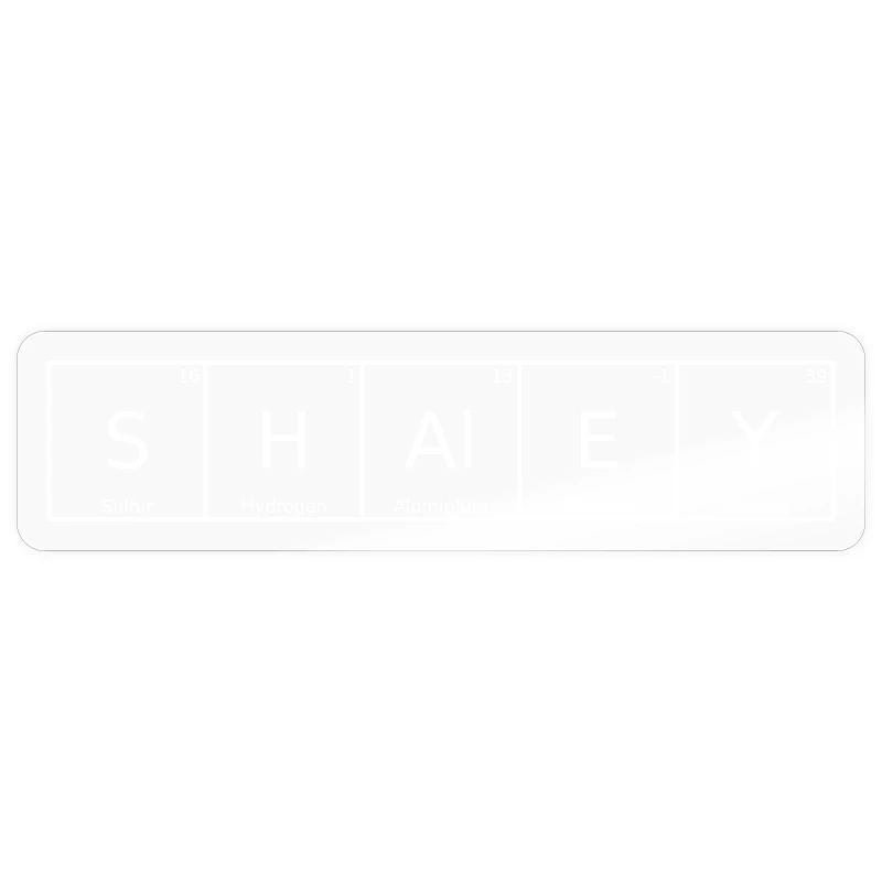 Shaley Name First Name Chemistry Periodic Table Elements