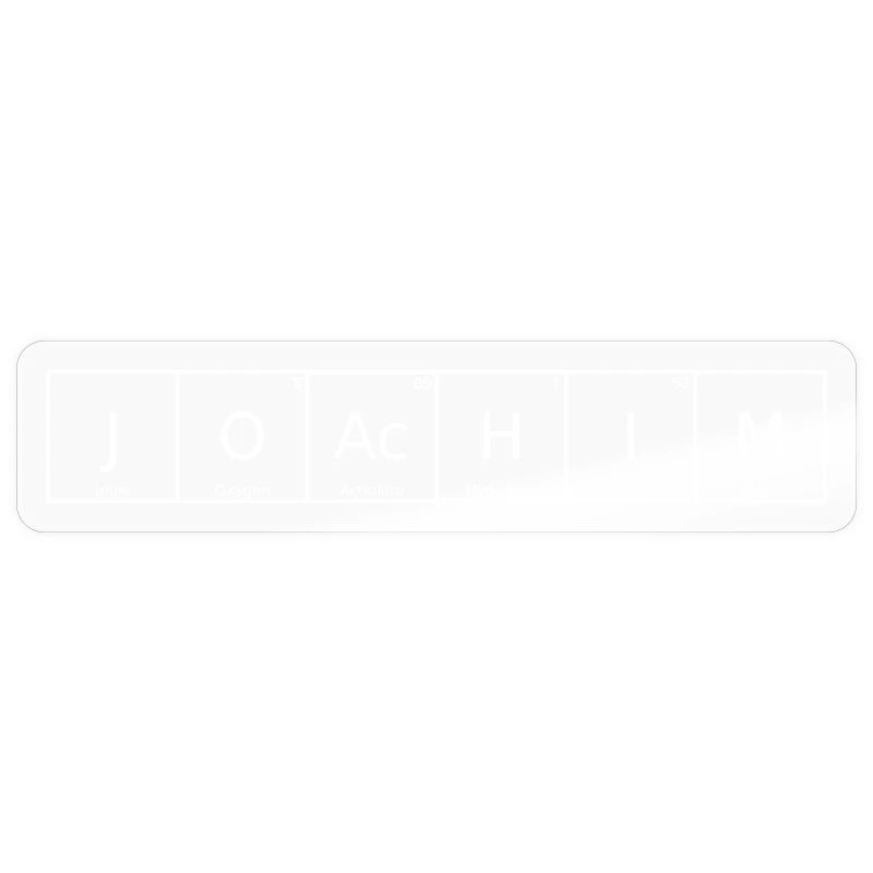 Joachim Name First Name Chemistry Periodic Table Element