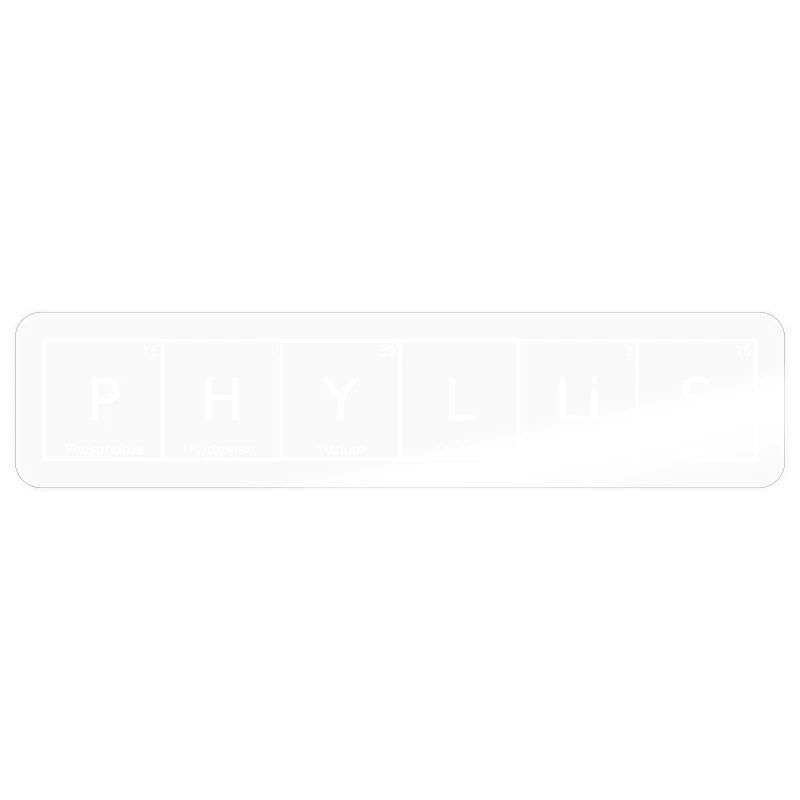 Phyllis Surname First Name Chemistry Periodic Table Element