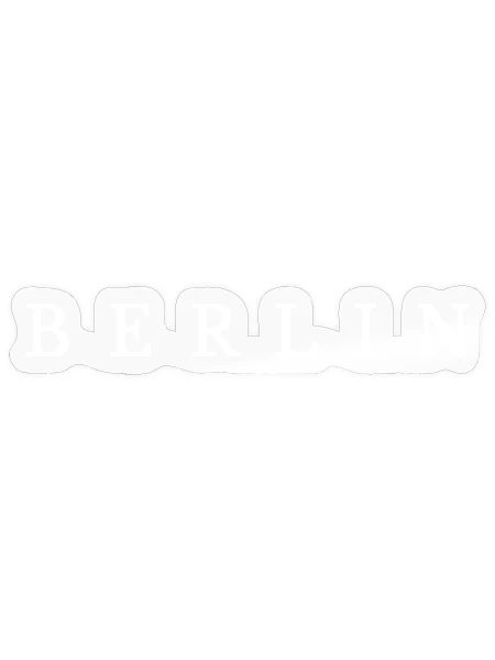 Berlin - Sticker Größe S (10 x 10 cm) - Transparent glänzend - Vorne