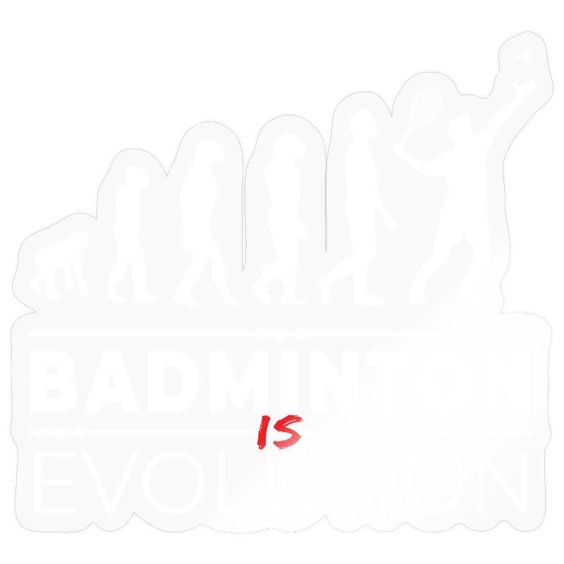 Badminton är evolution - Message Humour Parodie