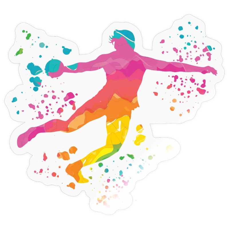 Discus thrower Colorsplash discus throw