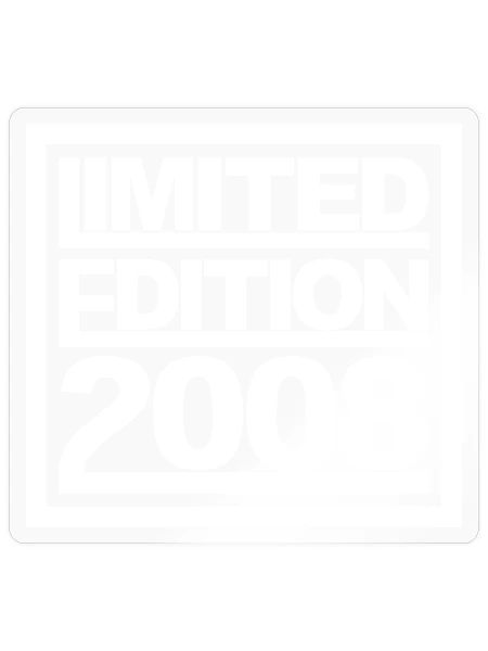 Limited Edition 2008 Design Birthday - Sticker size S (10 x 10 cm) - transparent glossy - Front