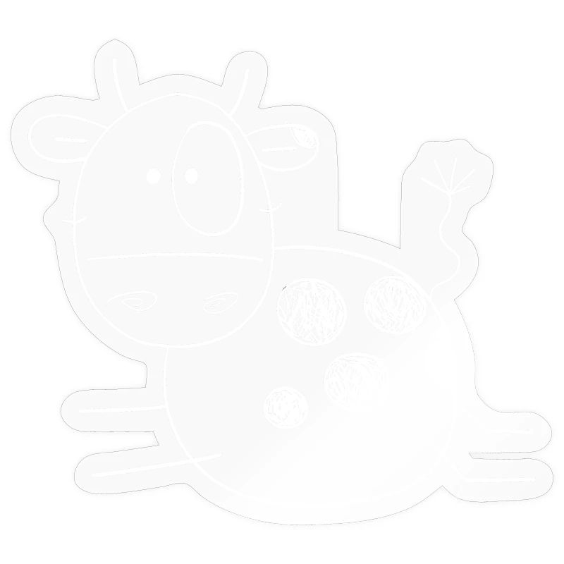 Coole Kuh I Strichmännchen Rind Bauer Geschenk