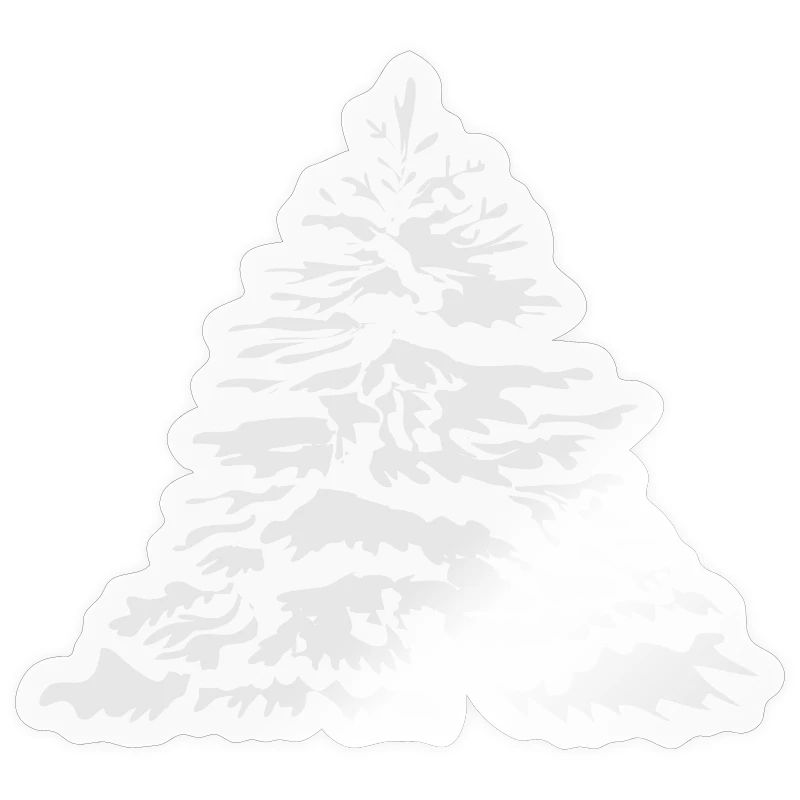 schneebedeckter Christbaum oder Tannenbaum