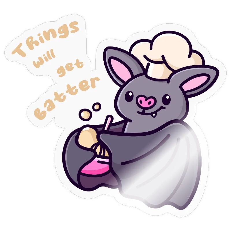 Funny bat with sponge dough