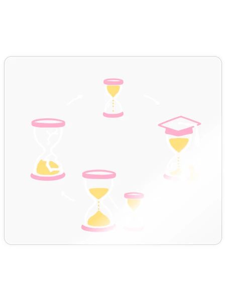 Zeitkreis des Lebens - Sticker Größe S (10 x 10 cm) - Transparent glänzend - Vorne