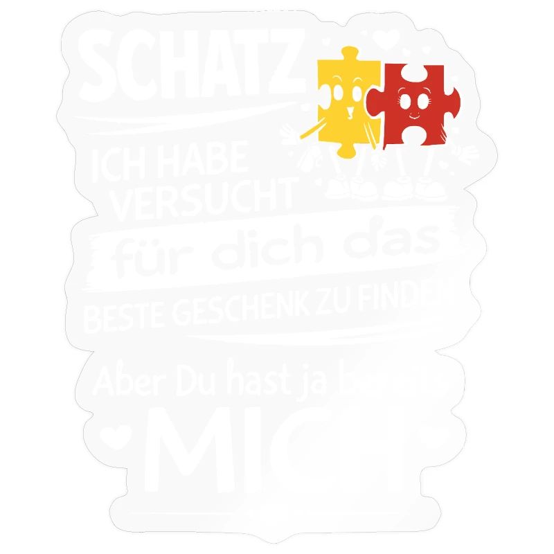 Schatz Geschenk Spruch Puzzleherz