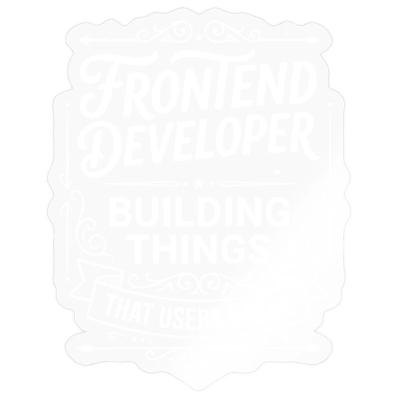 Frontend developer builds things