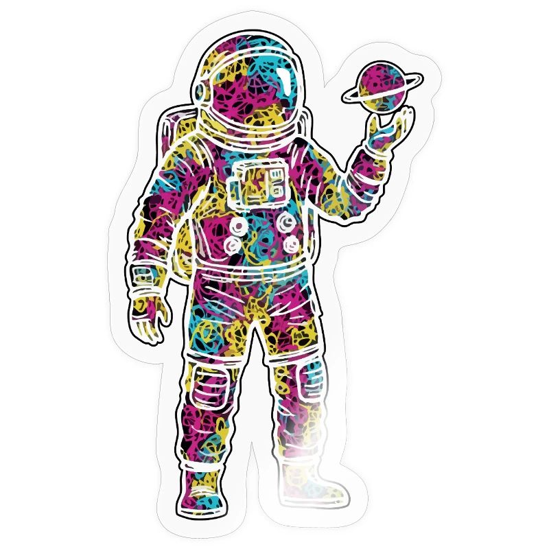 Space Astronaut Scribble Planet Scribbles