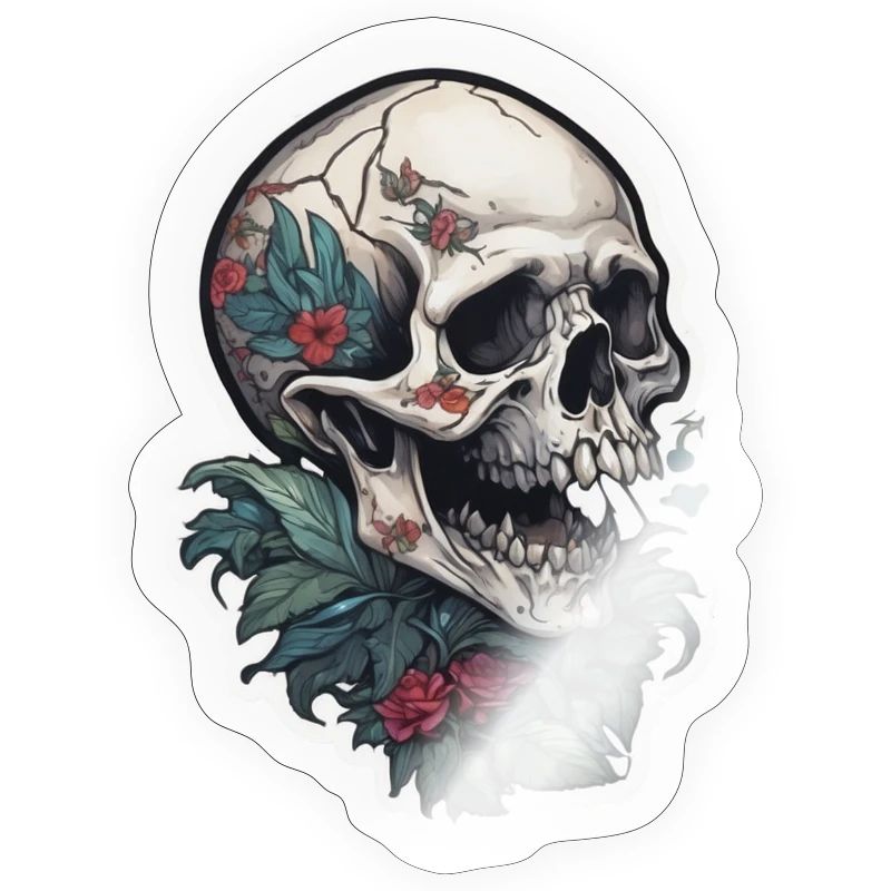 Conception de crâne d’impression de tatouage