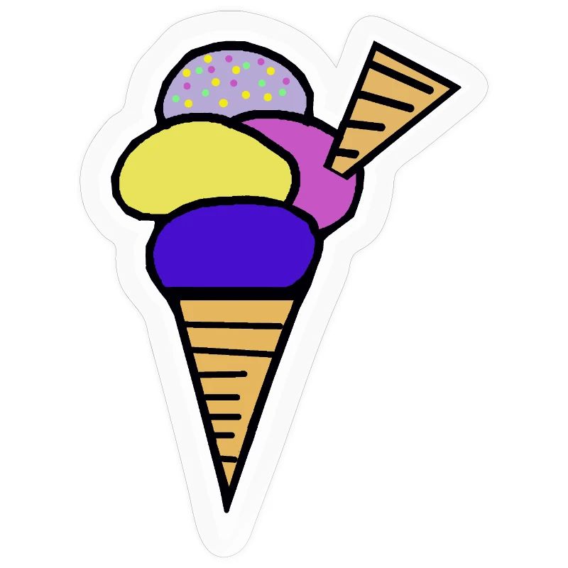 Eiswaffel Eiscreme Eis Kinder Retro