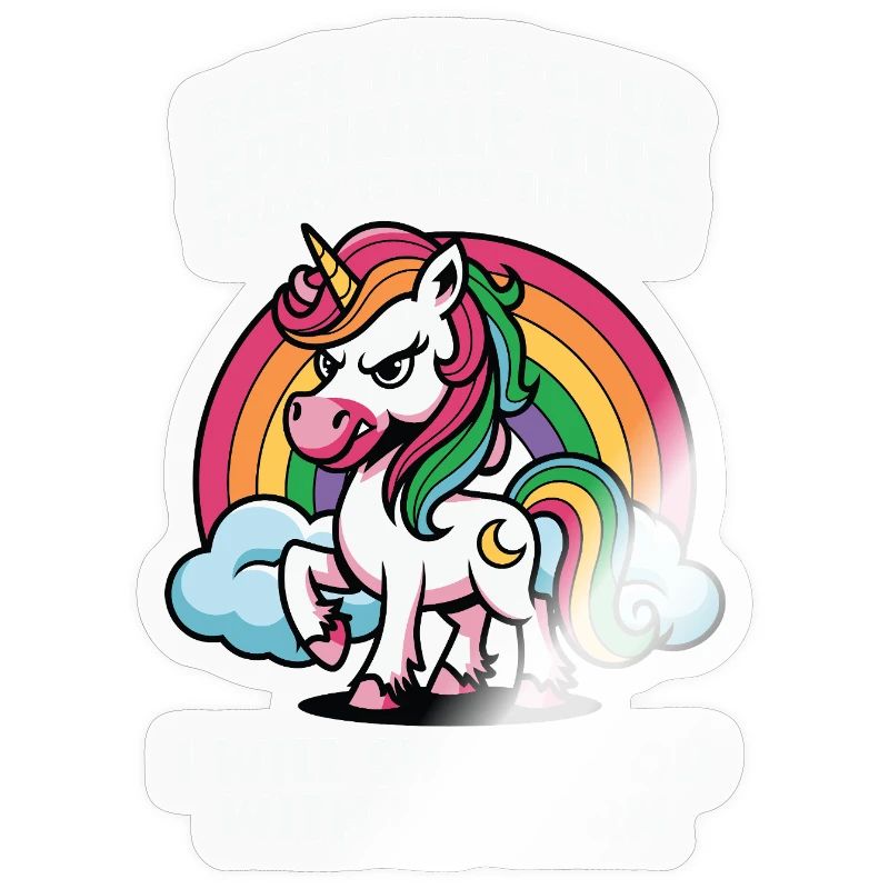 Regenbogen Einhorn Attitüde Geschenk Geschenkidee