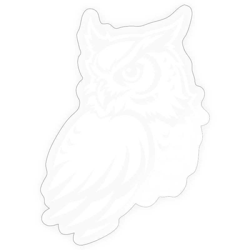Wachsame Eule – Tattoo Silhouette