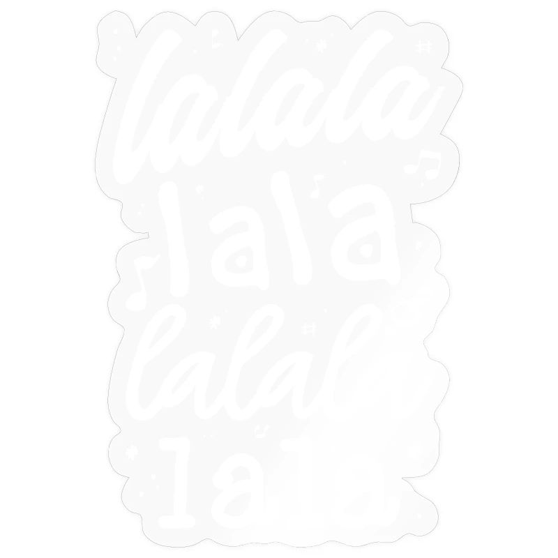 LaLa La Pattern Musical Script T-Shirt