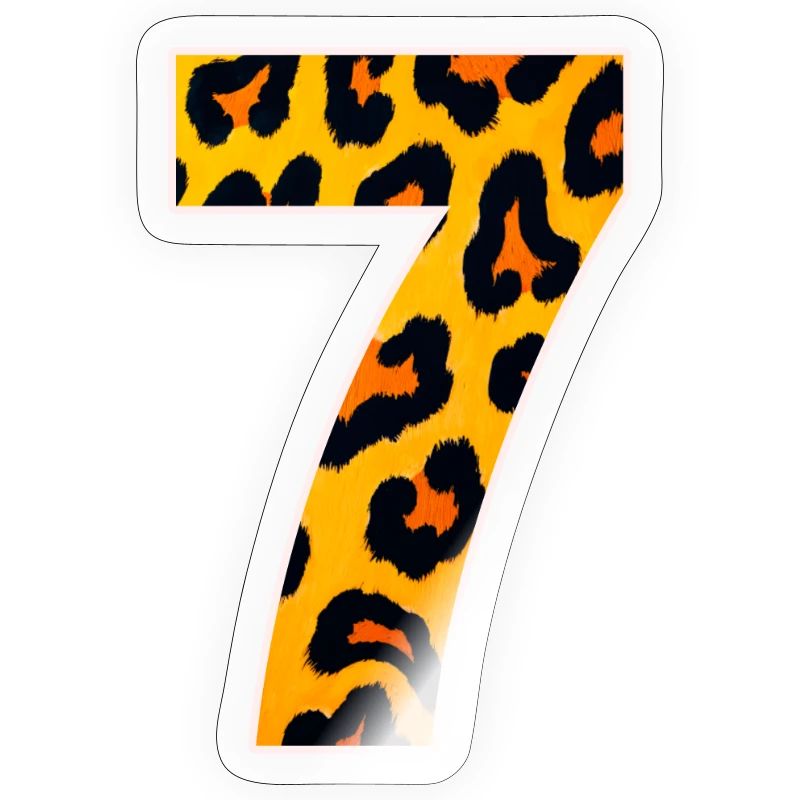 Leopard 7 Neon Pattern
