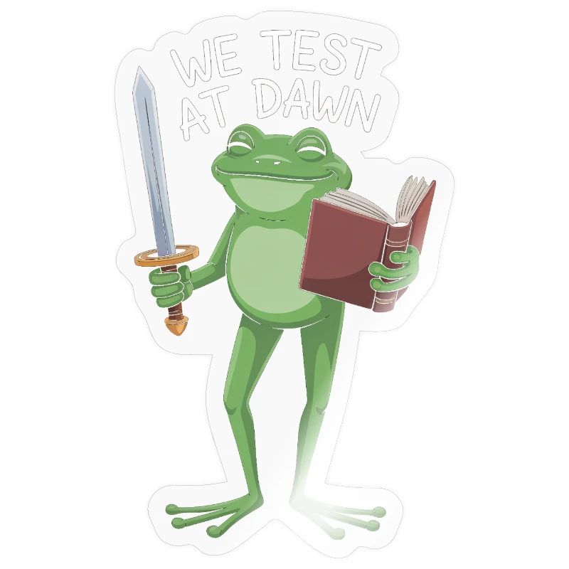 Dawn Test Frog: Sword & Scroll