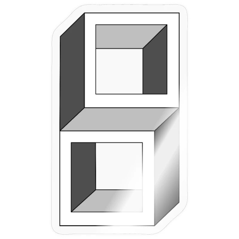 Grayscale Cube Frames